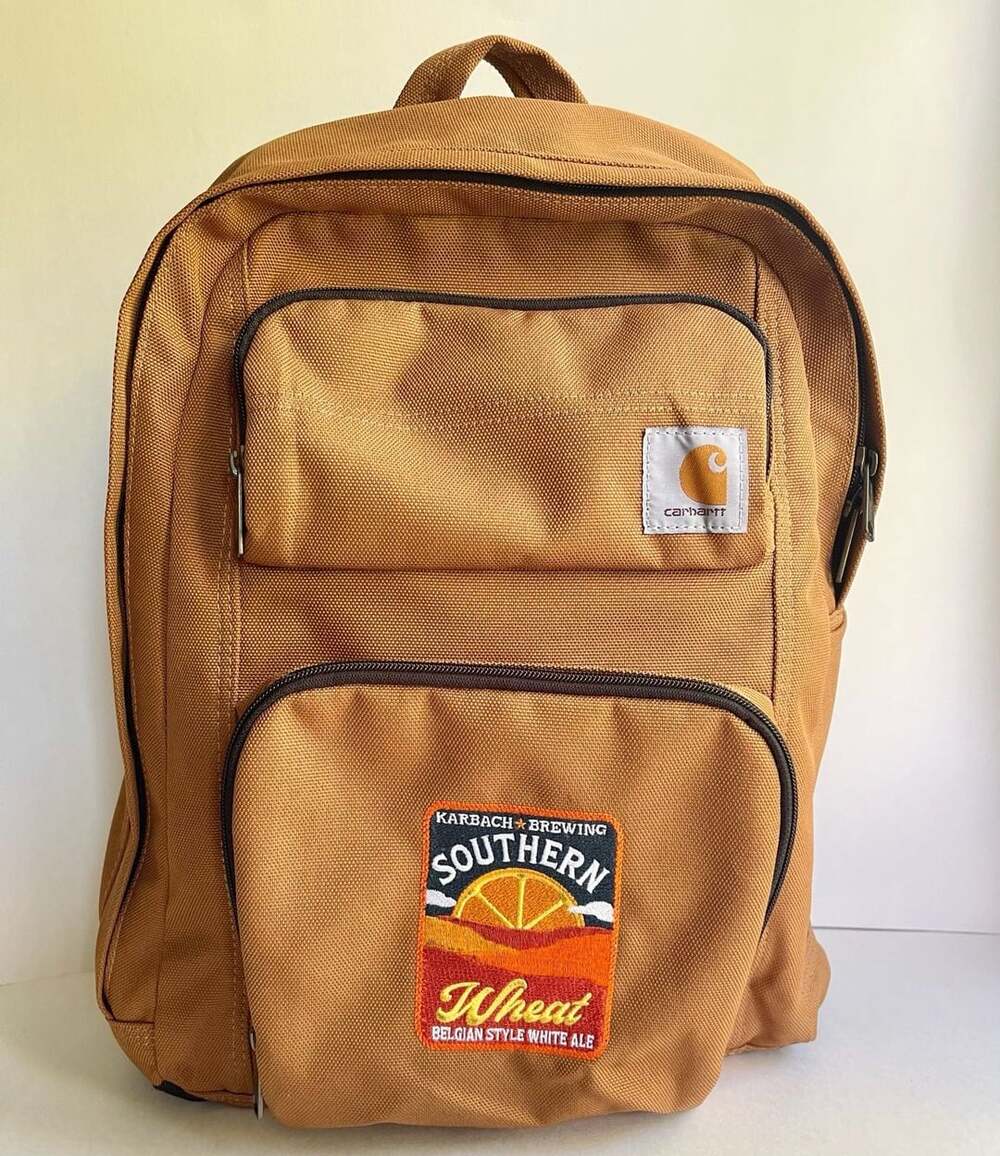 Carhartt 28L Dual-Compartment Backpack Brown Karbach Brewing Southern Wheat